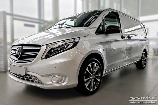 передні накладки на пороги із емблемою Hybrid Mercedes V Klasa W447