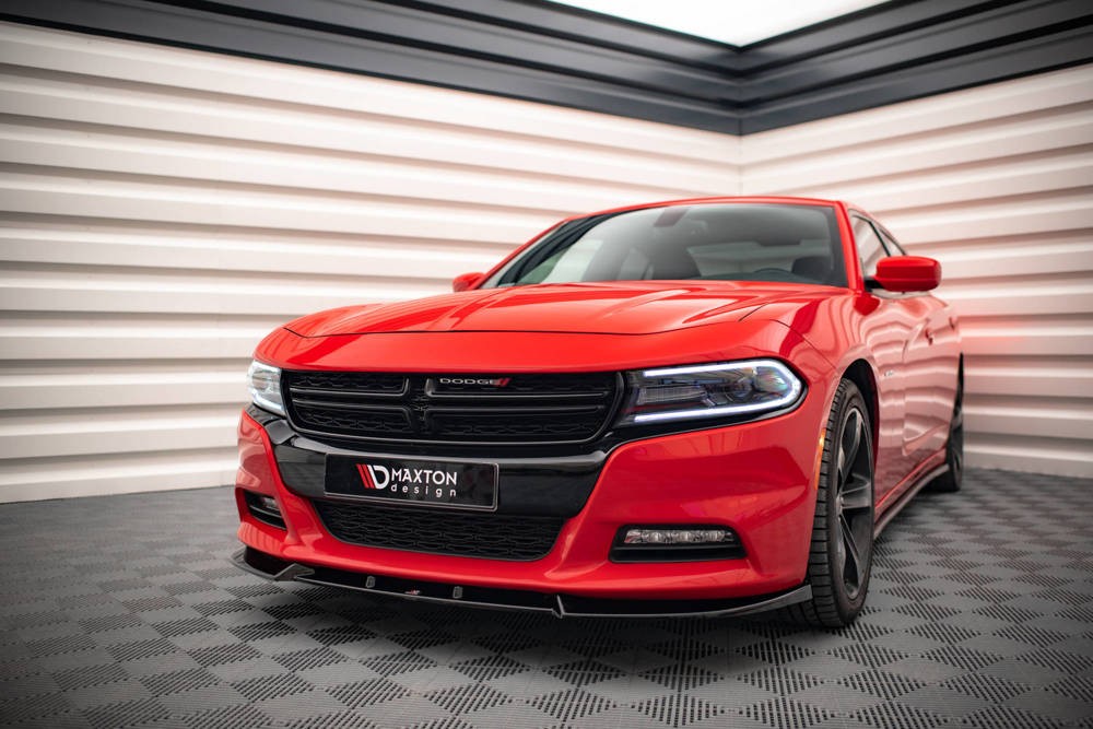 Дифузор (спойлер) на передній бампер Dodge Charger MK7 FL версія RT