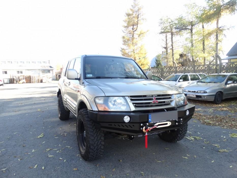 Силовий передній бампер Mitsubishi Pajero III (1999-2006)