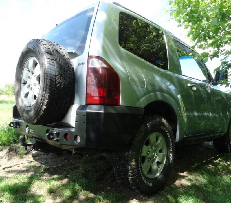 Силовий задній бампер Mitsubishi Pajero III (1999-2006) SWB