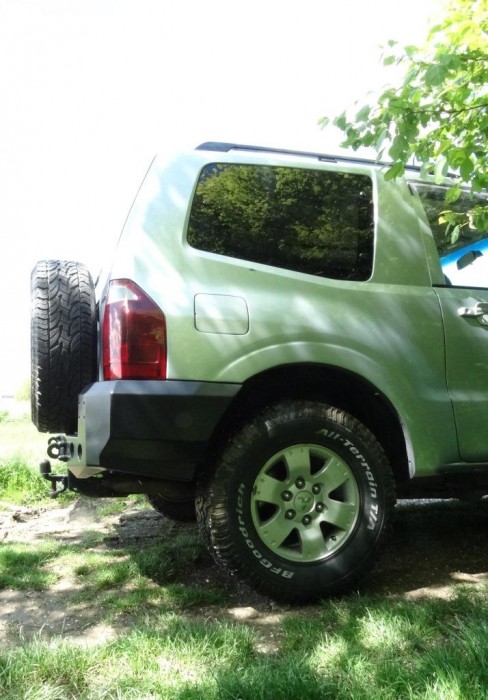 Силовий задній бампер Mitsubishi Pajero III (1999-2006) SWB