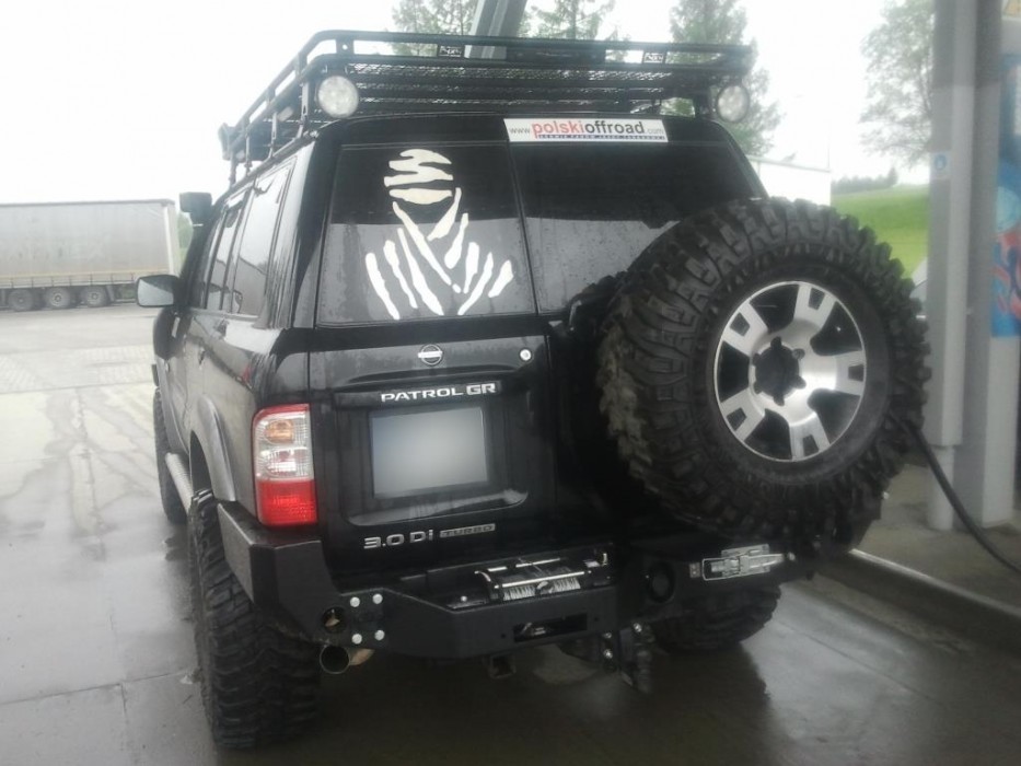 Силовий задній бампер NISSAN PATROL Y61 із кріпленням лебідки