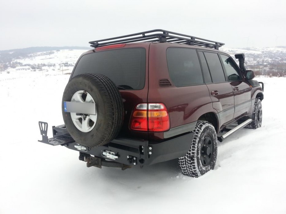 Силовий задній бампер Toyota Land Cruiser J100, 105