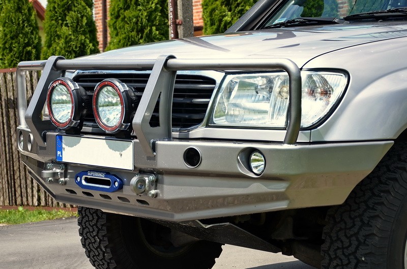 Захисна дуга переднього бампера Toyota Land Cruiser J100, 105