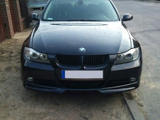 Накладки переднього бампера BMW E90 дорестайл