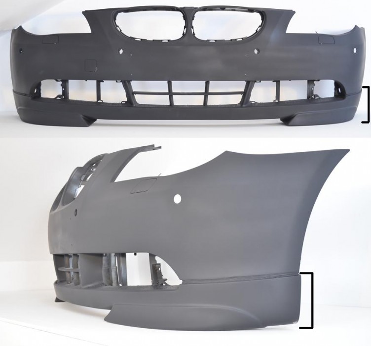 Накладка переднього бампера BMW E60/E61 дорестайл