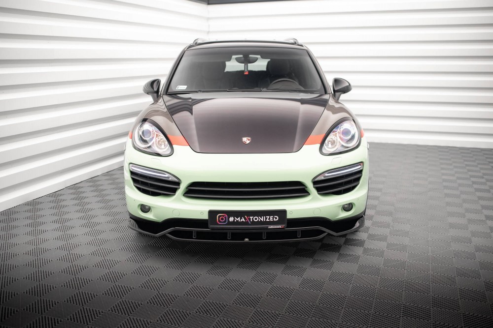 Тюнінгова накладка на передній бампер Porsche Cayenne Mk2