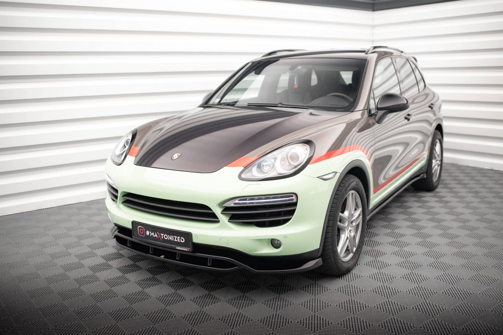 Тюнінгова накладка на передній бампер Porsche Cayenne Mk2
