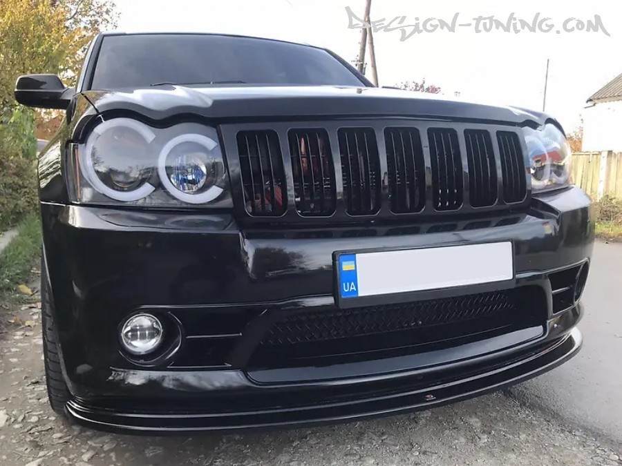Дифузор переднього бампера Jeep Grand Cherokee WK STR8 gloss black