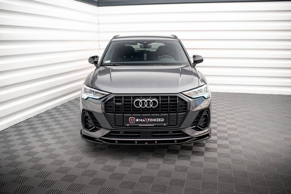 Тюнінговий дифузор на передній бампер Audi Q3 F3 S-Line вер. 1