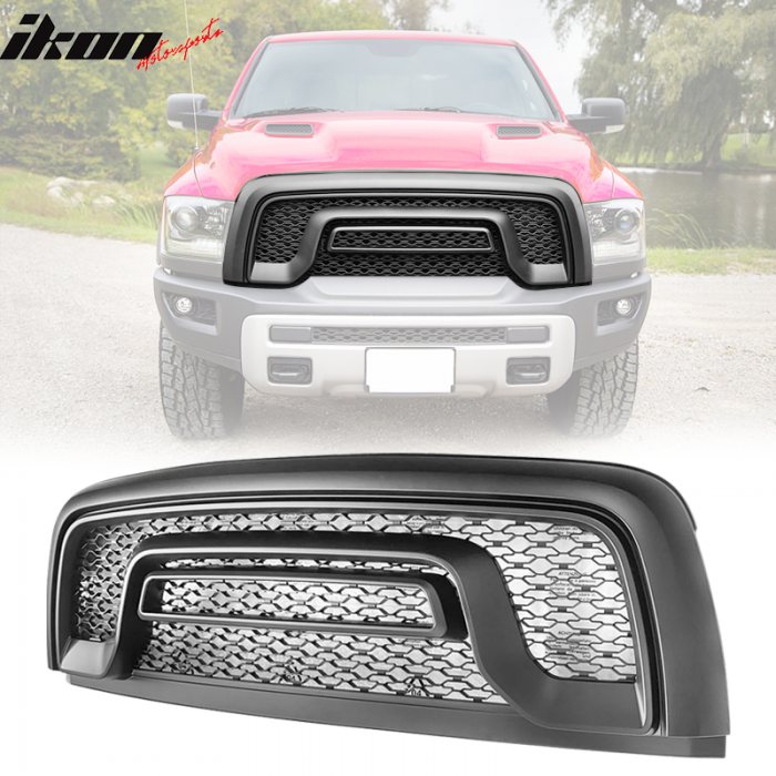 Решітка радіатора Dodge Ram 1500 (2015-2018) rebel style