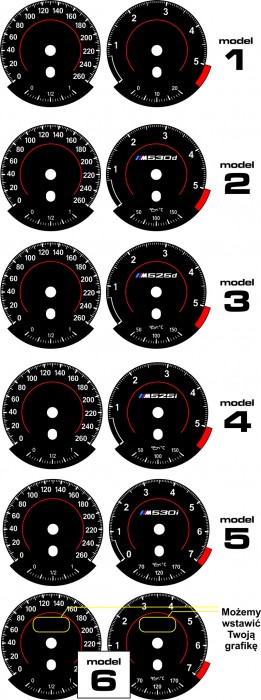Тюнінгові накладки в приладку BMW X5 E70, BMW X6 E71, BMW E60, BMW E63