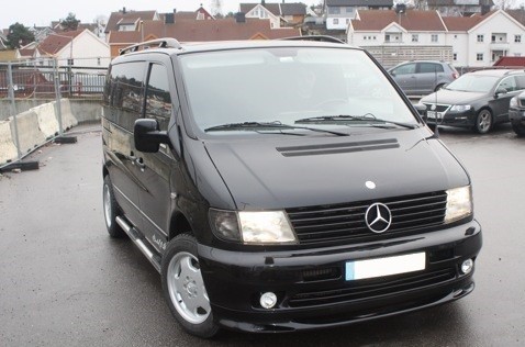 Тюнінгова накладка переднього бампера Mercedes Vito W638