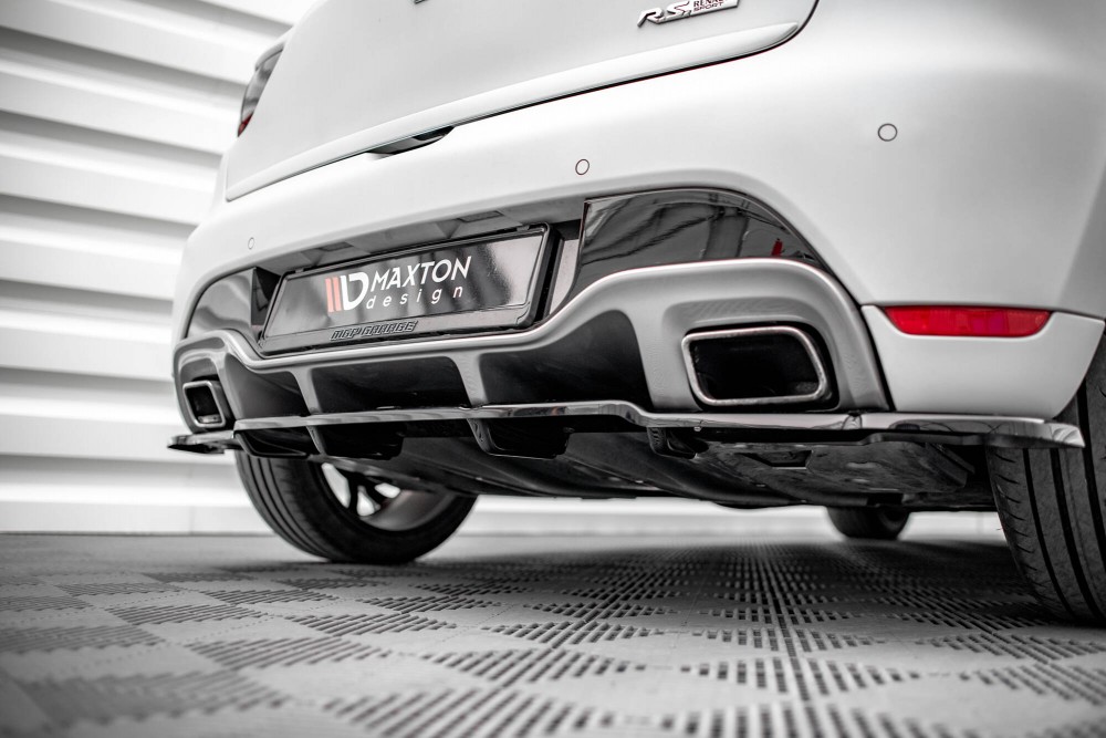 Задній тюнінг дифузор на бампер Renault Clio Mk4 версія RS