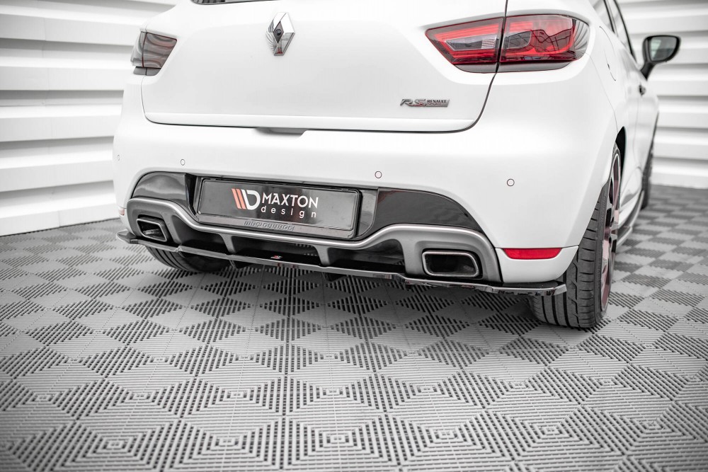 Задній тюнінг дифузор на бампер Renault Clio Mk4 версія RS