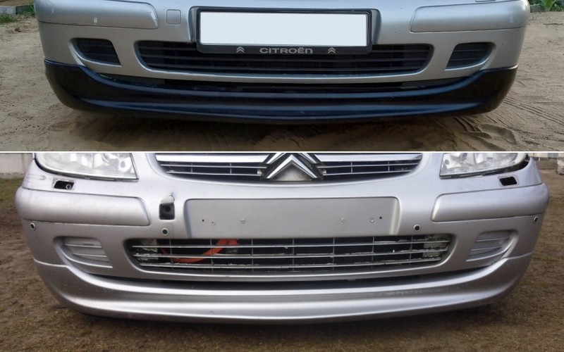 Тюнінгова накладка переднього бампера Citroen C5