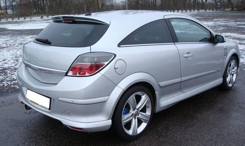 Спойлер багажника Opel Astra H GTC в стилі OPC