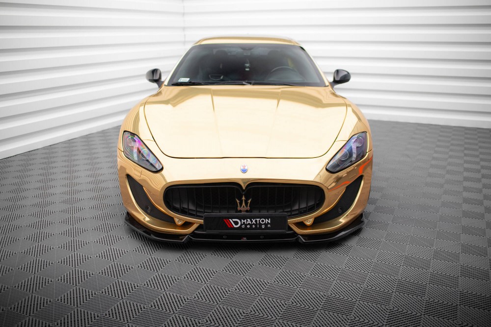Нижній дифузор (накладка) на передній бампер Maserati Granturismo Mk1 рестайл вар. 2