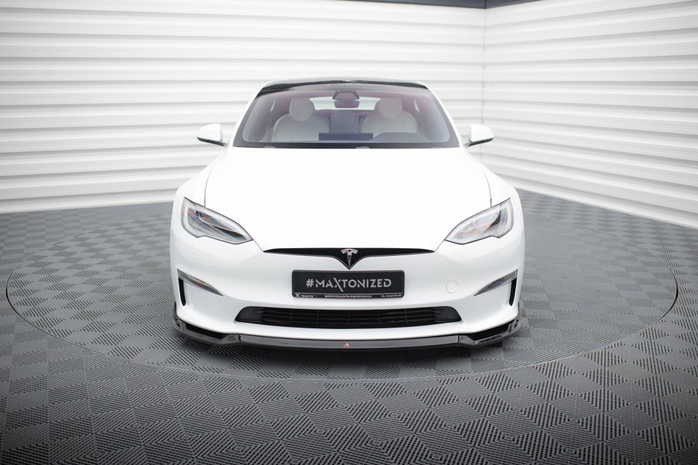 Нижній дифузор переднього бампера Tesla Model S Plaid Mk1 з 2021 року вер. 2