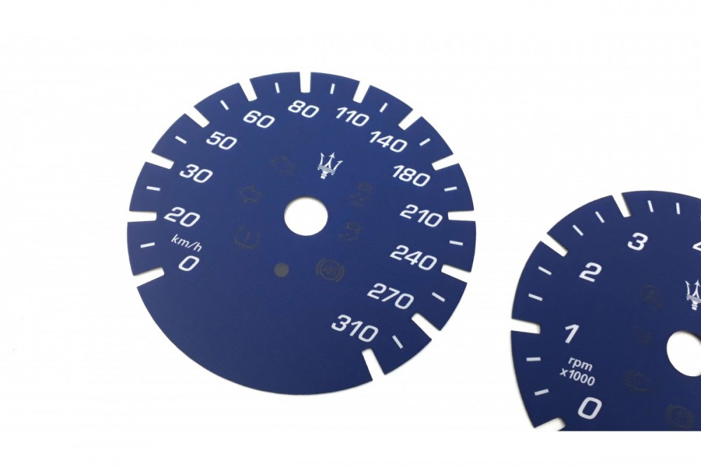 шкали-замінники з миль на км Maserati Quattroporte VI, Levante, Ghilbli