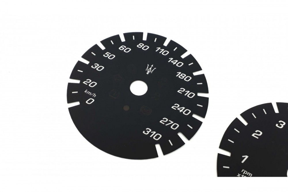 шкали-замінники з миль на км Maserati Quattroporte VI, Levante, Ghilbli