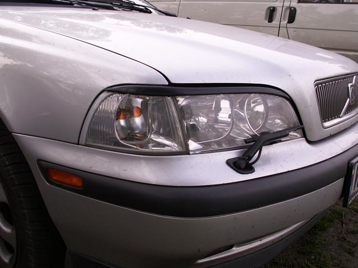 Накладки на передні фари Volvo S40 / V40 дорестайлінг