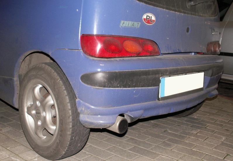 Тюнінгова накладка заднього бампера Fiat Seicento