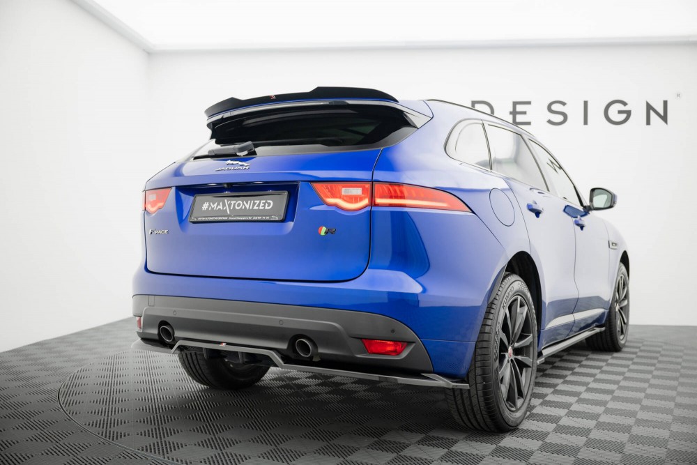 Тюнінговий дифузор (накладка) на задній бампер Jaguar F-Pace Mk1 R-Sport