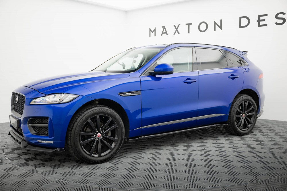 Бокові тюнінг накладки (лістви) під пороги Jaguar F-Pace Mk1 R-Sport