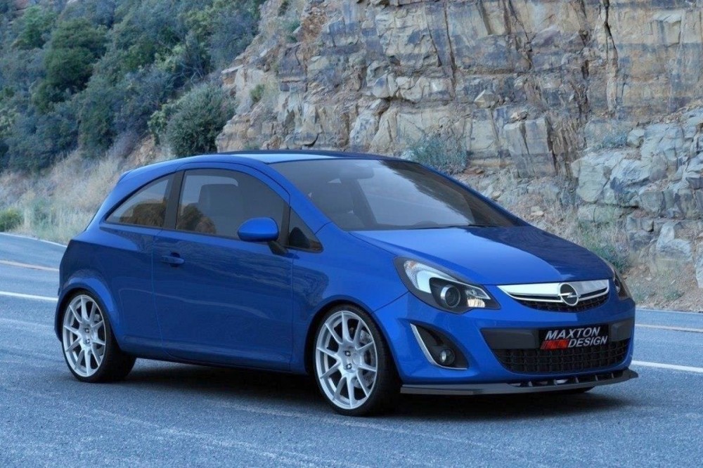 Дифузор переднього бампера Opel Corsa D рестайлінг, матовий