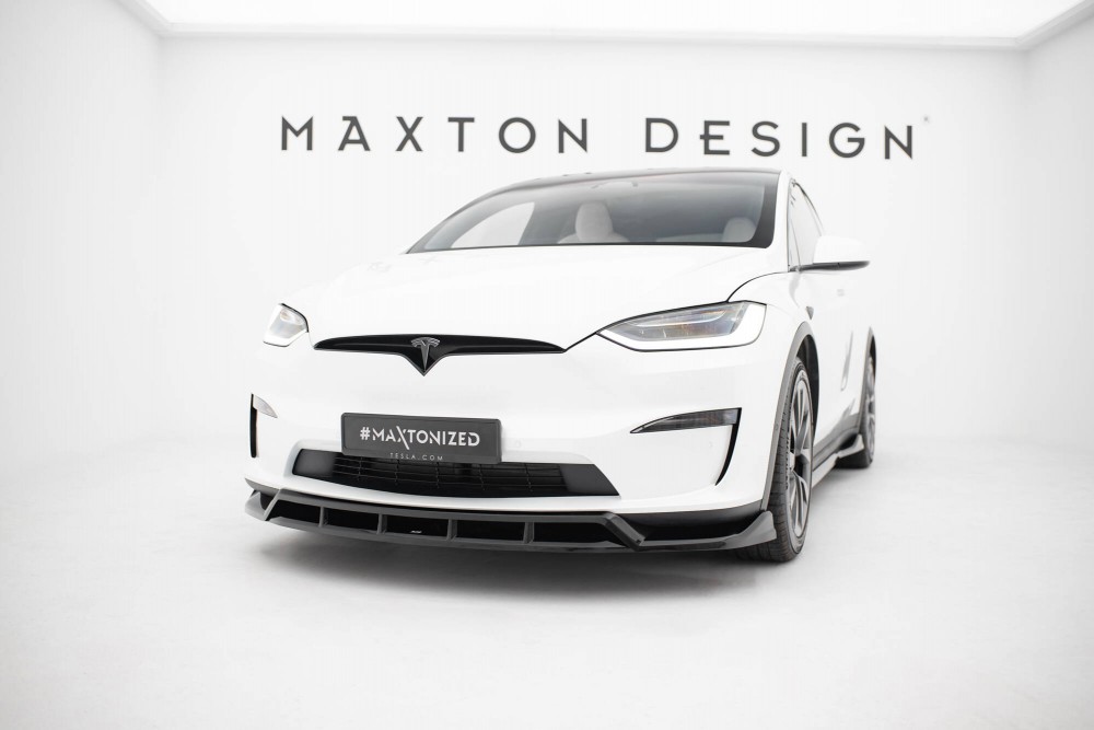 Нижня накладка на передній бампер Tesla Model X Mk1 рестайл вар. 3
