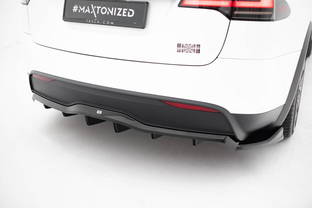 Дифузор заднього бампера Tesla Model X Mk1 рестайл вар. 2