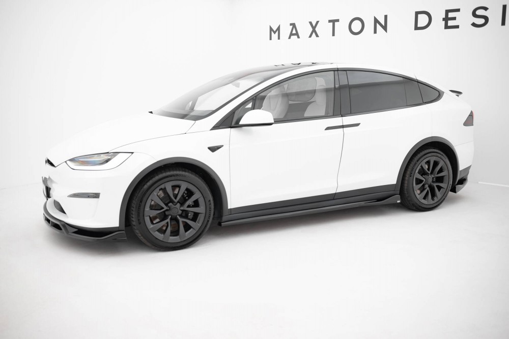 Бокові тюнінг дифузори під пороги Tesla Model X Mk1 рестайл вар. 2