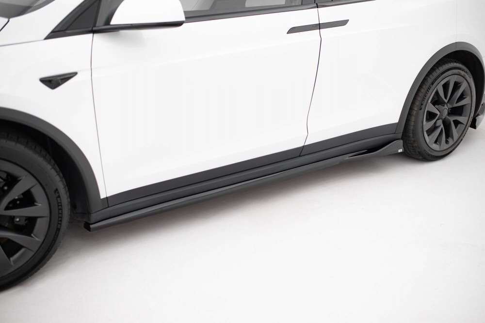 Бокові тюнінг дифузори під пороги Tesla Model X Mk1 рестайл вар. 2