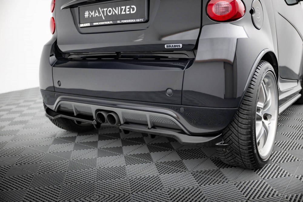 Тюнінг дифузор (накладка) на задній бампер Brabus Smart Fortwo C451 рестайл