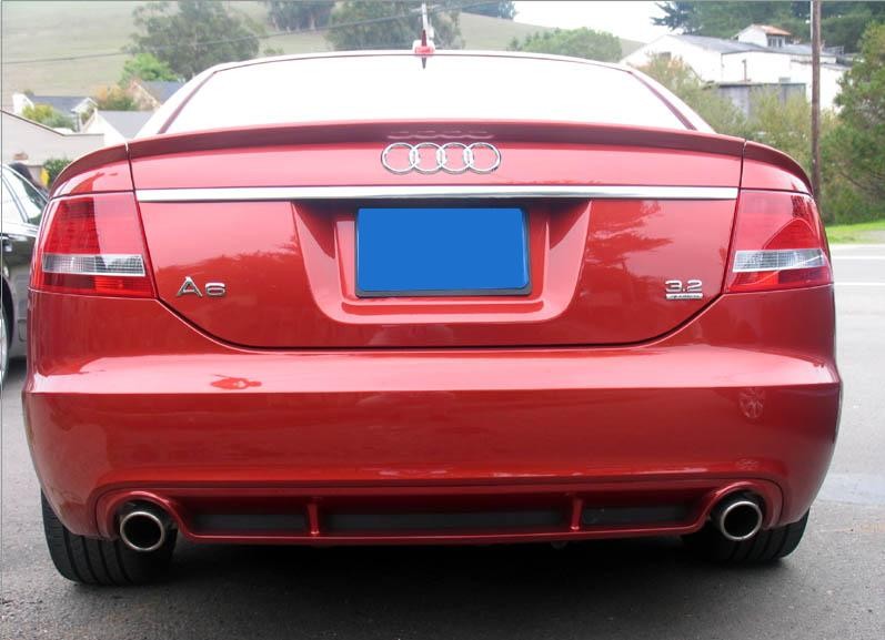 Спойлер багажника Audi A6 C6 з трьох частин