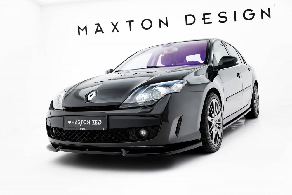 Тюнінгова накладка (губа) на передній бампер Renault Laguna Hatchback GT Mk3 Maxton design