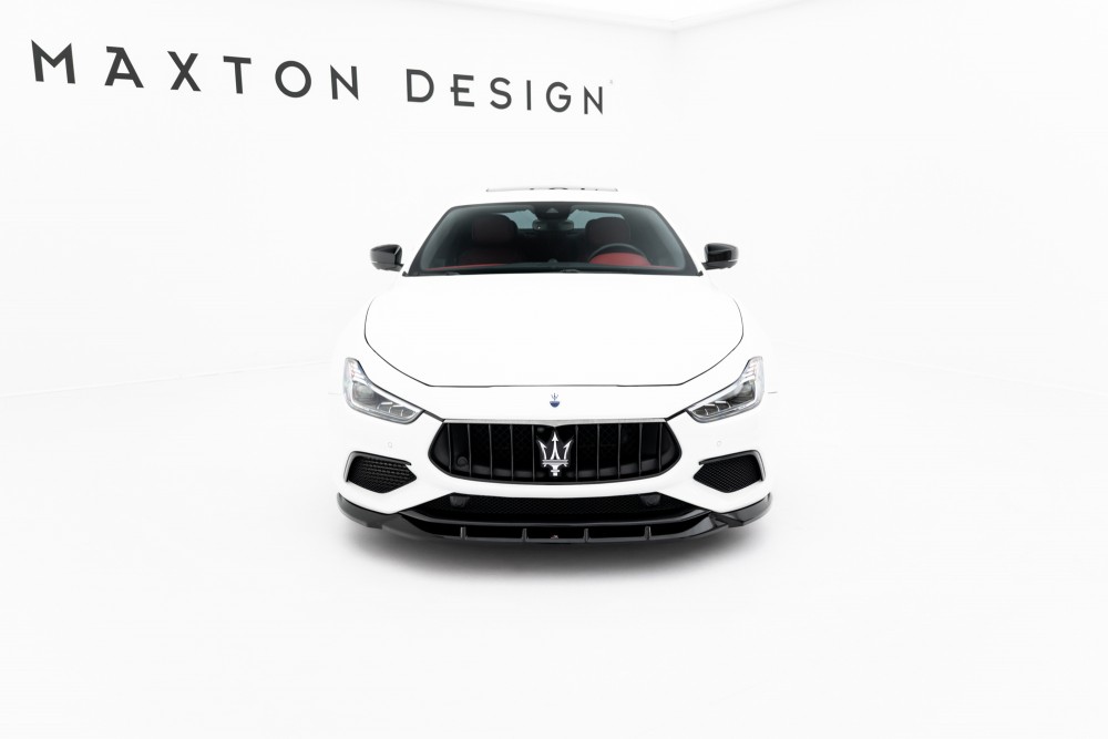 Нижній тюнінг дифузор (накладка) на передній бампер Maserati Ghibli Modena Mk3