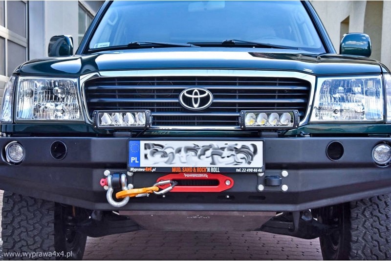 Силовий передній бампер Toyota Land Cruiser J100, 105 дорестайл