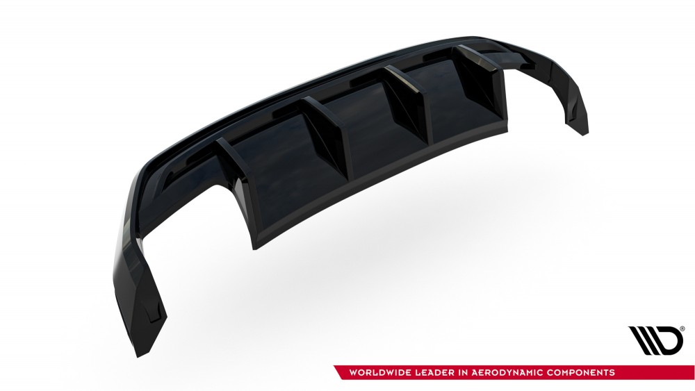 Дифузор Maxton-design заднього бампера Audi S3 8Y рестайл Sportback (подвійні насадки)