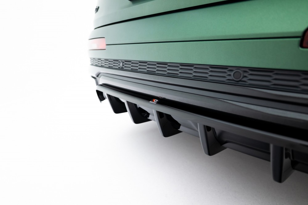 Тюнінг дифузор на задній бампер Audi Q7 Mk2 2019-2023 S-Line (Maxton-design)