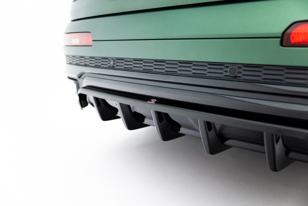 Тюнінг дифузор на задній бампер Audi Q7 Mk2 2019-2023 S-Line (Maxton-design)