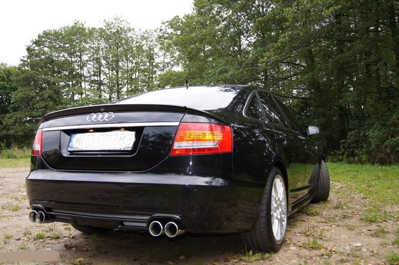 Спойлер багажника Audi A6 C6 з трьох частин