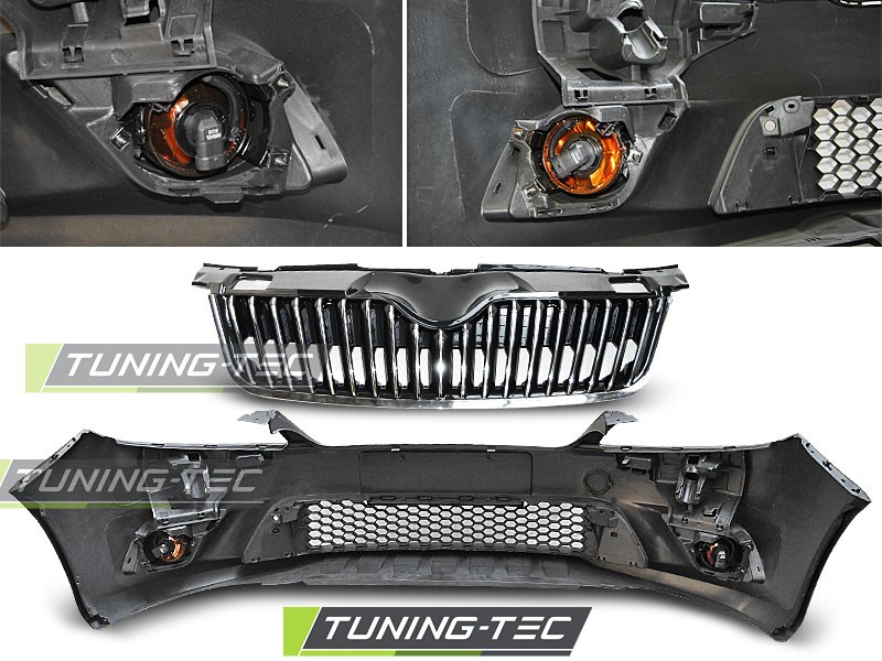 ! бампер передній Skoda Fabia II у стилі RS