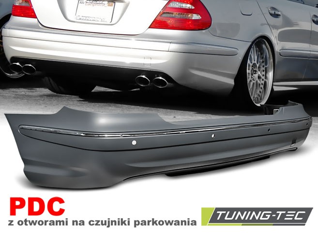 бампер задній Mercedes E W211 рест. стиль AMG E63