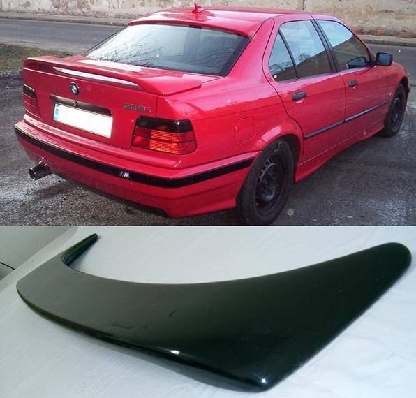 Спойлер на кришку багажника BMW E36 низький