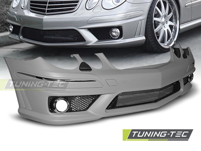передній бампер Mercedes E W211 рестайл в стилі AMG Е63