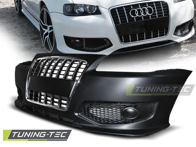 Бампер передній Audi A3 8L у стилі S-LINE з хром решіткою