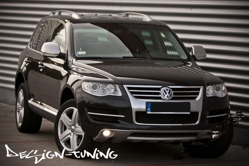 Накладка на передній бампер VW Touareg 1 рестайл