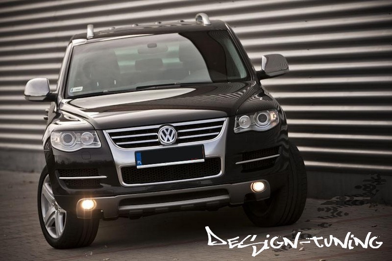Накладка на передній бампер VW Touareg 1 рестайл